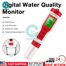 4 in 1 Digital LCD PH/TDS/EC/Temperature Water Quality Tester Meter Pen -