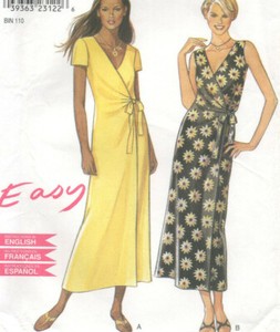 new look wrap around dress