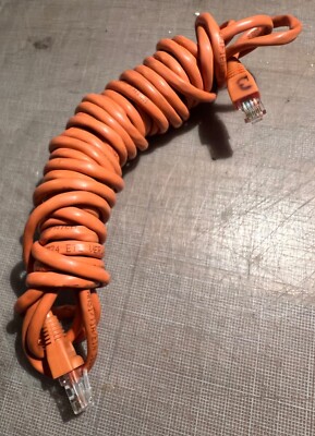 RJ45 to RJ45 25 ft. Cat6 Gigabit Snagless Orange Molded UTP Patch Cable