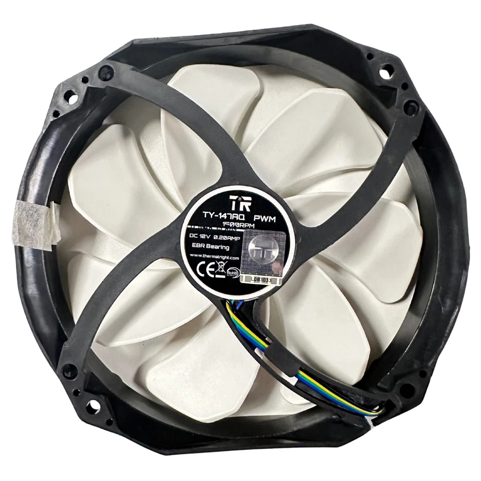 Thermalright TY-147 AQ PC Gehäuse Lüfter Kühlerkomponente Schwarz 140x152x26,5mm - Bild 3 von 4