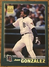 Juan Gonzalez 2001 Topps Baseball Card #25 Detroit Tigers MLB Free Shipping