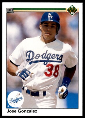 1990 Upper Deck Baseball Card Jose Gonzalez Los Angeles Dodgers
