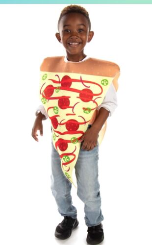 Personal Pan Pizza Halloween Children's Costume - Funny Food Kids Outfit 7-9 YL - Picture 1 of 6