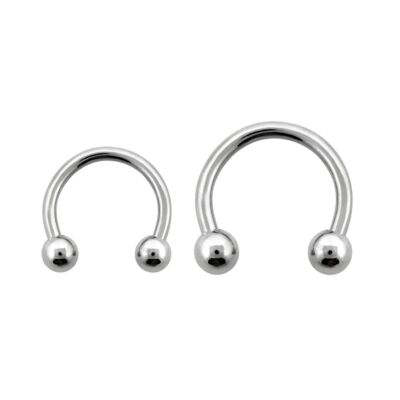   1,2 mm Hufeisen Basic Ohr Piercing Circular Barbell Kugeln Ball Chirurgenstahl