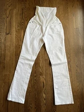 Summer White Maternity Jeans A Pea in the Pod Size Small
