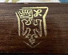 Lot of 6  1 Vtg Royal German 12" wood Pant Hangers Skirt trouser Clamp Hangers