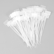 1000 Pcs Nylon Cable Marker Ties Self-Locking Write On Ethernet Wire Tags