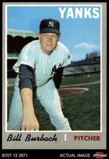 1970 Topps #167 Bill Burbach Yankees 6 - EX/MT