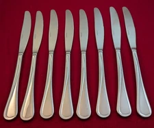 Set Of 8 Oneida FLIGHT RELIANCE Stainless Glossy Vietnam Solid Dinner Knives