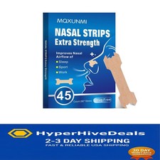 Extra Strength Nasal Strips - 45 Count for Sleep, Snoring & Congestion Relief