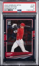 2020 PANINI DONRUSS OPTIC PANDORA BLUE #118 SHOHEI OHTANI 57/99 PSA 9