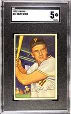 Ralph Kiner Baseball Cards and Autographed Memorabilia Guide 12