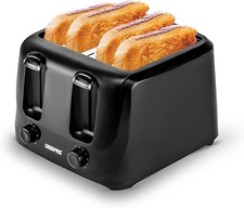  4 Slice Toaster | 6 Browning Levels with Cancel Function | For Thin Small
