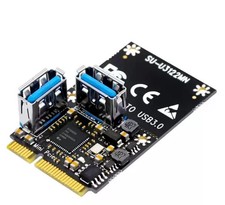 Mini Pcie to USB 3.2 Gen1 expansion card Mini PCi-e 2x USB 3.0 adapter