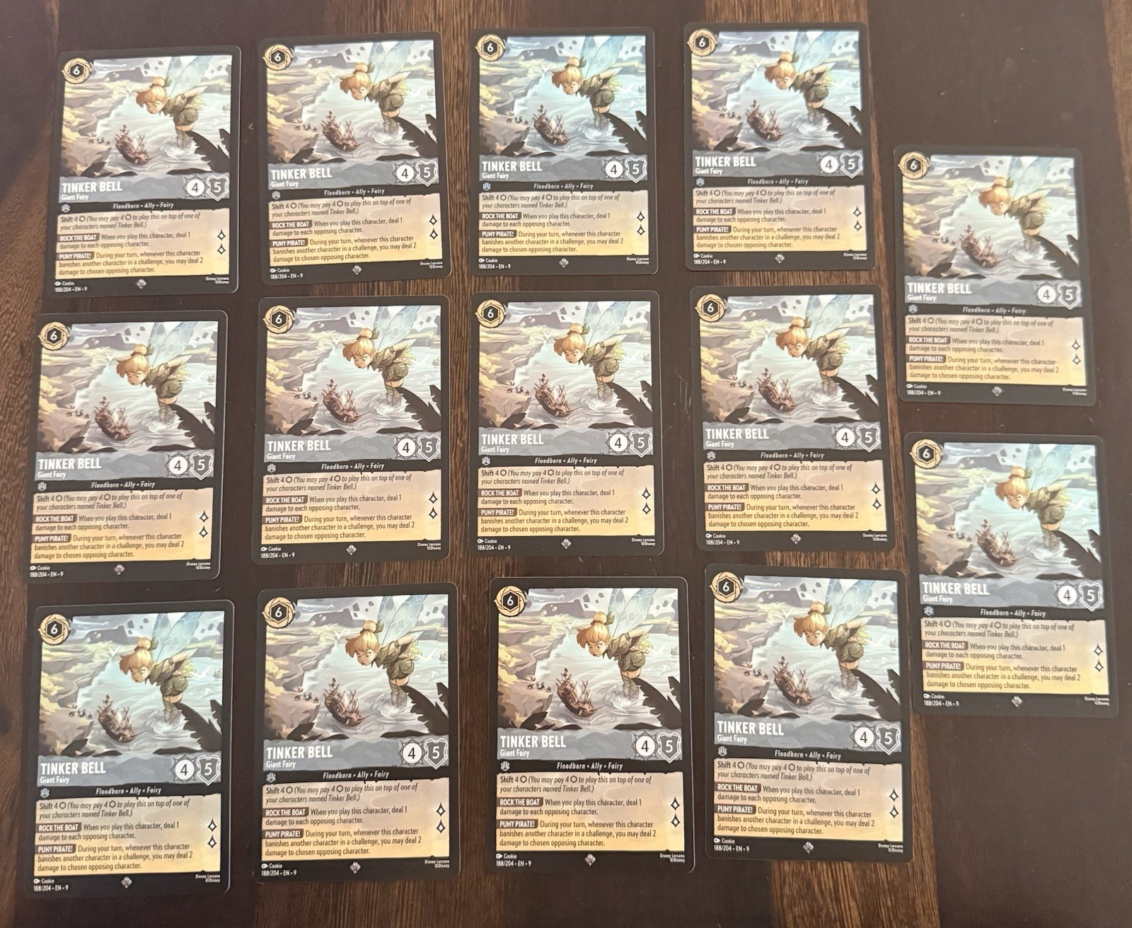 Lorcana Fabled Tinker Bell Giant Fairy 188/204 NM Regular