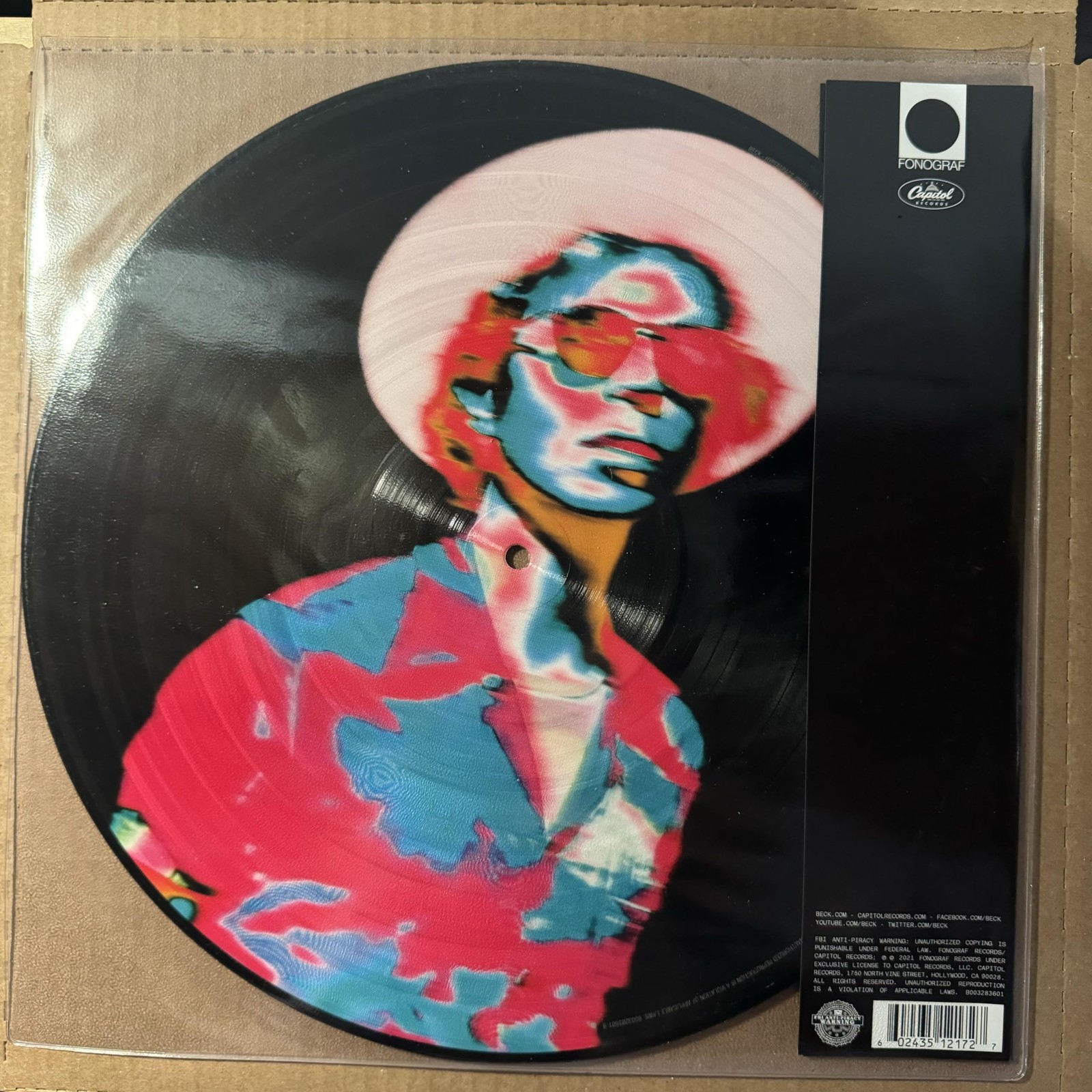Capitol Records Beck Hyperspace 2020 Picture (Vinyl LP)
