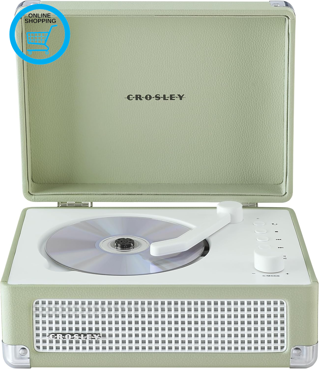 Cruiser Portable CD Player with Bluetooth, Built-In Stereo Speakers & FM Radio –