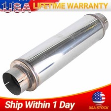 5 Inlet Diesel Exhaust Muffler 5 Inch Inletoutlet Resonator Straight Muffler