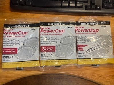 Presto 09964 Microwave Power Pop Powercup Concentrator Cups, 3 packs of 8 = 24