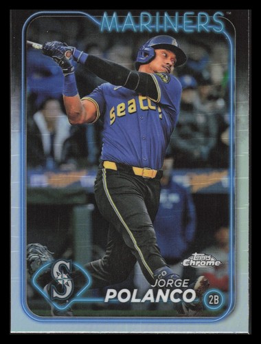 2024 Topps Chrome Update Refractors #USC177 Jorge Polanco - Picture 1 of 2