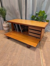 Mid century vinyl record storage cabinet - Media - TV Stand