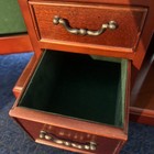 Bombay Co. 1997 Wooden Jewelry Armoire / Open Top,3 Drawers,2 Side Cherry Finish — photo 5