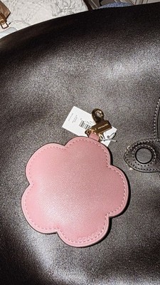 や*ん様 【未使用】COACH フラワーチャーム 24516 SVE1L Coach Pink Flower Charm Studded Floral Handbag Accessory for Women