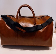 Mens & Ladies Large Tan Travel XL Holdall Luggage Bag Sport Leisure Gym