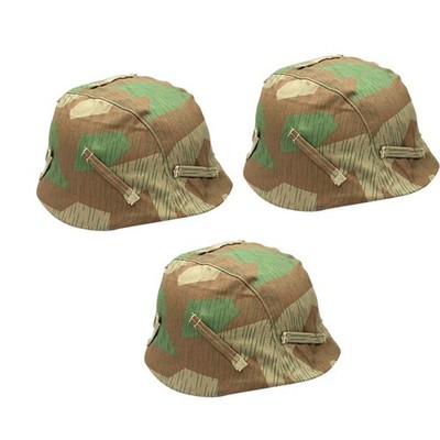 3 Stück Replica WWII German M35 M40 M42 Helmabdeckung Splitter Camo
