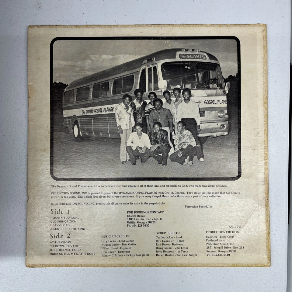 The Dynamic Gospel Flames I Thank You, Lord LP Atlanta Soul Liberation Foto 2 de 3