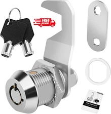 Harbor Freight Tool Cart Lock - Zinc Alloy (5/8 Inch 1 Pack-Black) - Hook Cam