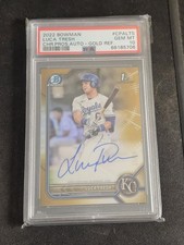 2022 Bowman Chrome Luca Tresh RC Auto Gold Refractor /50 PSA 10