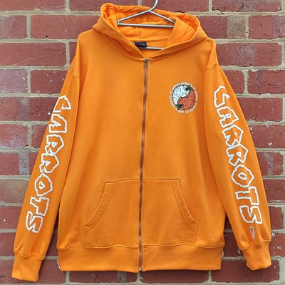 RARE CARROTS By Anwar Carrot Ying Yang Zip Skate Street Hoodie Hoody Jumper - XL