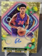 2023-24 Topps Cosmic Chrome Quentin Grimes AUTO SUPERFRACTOR 1/1 Gold Vinyl 