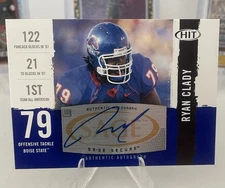 2008 Sage Hit Blue #A79 Ryan Clady Auto- Boise State