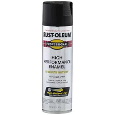 Rust-Oleum 7578838 Rust Preventative Spray Paint, Black, Flat, Solvent, 15 Oz