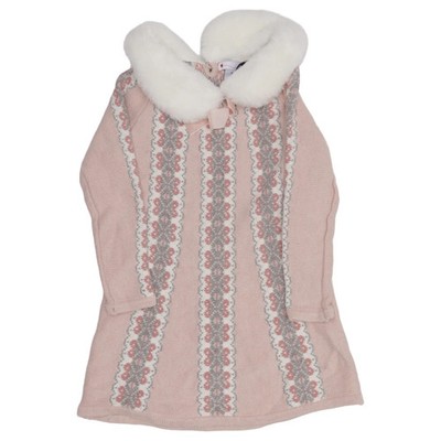 Nula bug, Kleid, Größe: 98, Pink/Weiß/Grau, Acryl/Baumwolle/Polyester #AVs