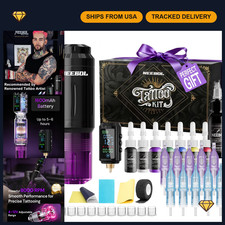 Wireless Tattoo Gun Kit - Complete Tattoo Set for Beginners Professionals, Eas