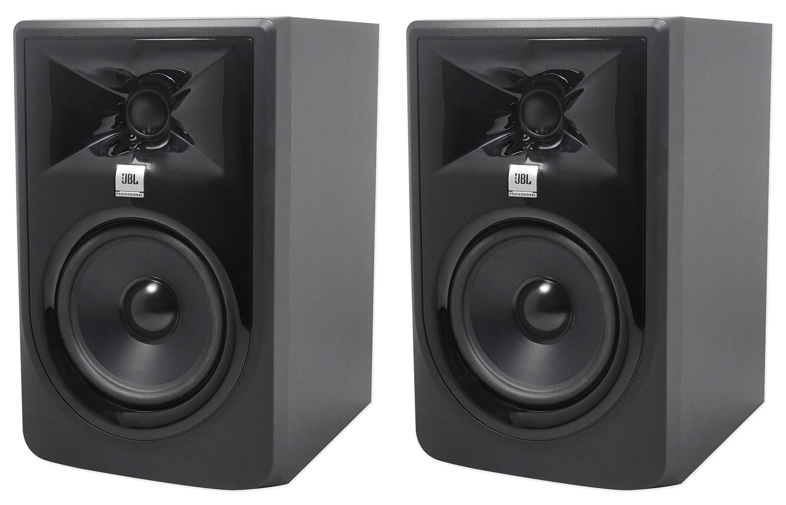 (2) JBL 305P MkII 5" 2-Way Active Powered Studio Reference Monitors Speakers