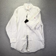 Brooks Brothers Dress Shirt Mens 16.5 32/33 White Non Iron Supima Script A