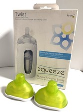 Kiinde Squeeze Natural Feeding Bottle with Slow Flow Active Latch Nipples