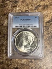 1923 Silver Peace Dollar Graded PCGS MS64 Nice Investment Coin