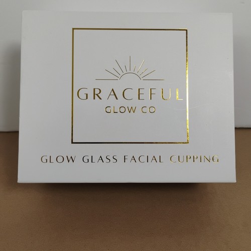 Graceful Glow Co Glow Glass Facial Cupping Set Skincare Tool Pre-Owned Box Wear 