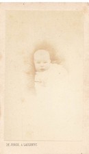 Young Child Studio De Jongh & Lausanne CDV Card Photograph CDV2-47