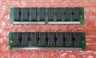(2) GVP 4MB 60ns RAM Memory SIMMs for Commodore Amiga GVP Accelerators 500 2000