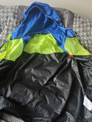 Nike Wild Run Windrunner Jacke - Multicolor / Patchwork Gr.L Wie Neu mit Kapuze