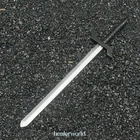 1/12 Scale Black Handle Sword Weapon Accessories For 6" Action Figure Model