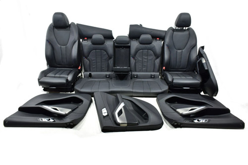 Orig. BMW X6 G06 M Sportsitze Innenausstattung Leder Vernasca schwarz Naht braun