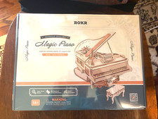 ROKR Magic Piano Music Box 3D Wooden Puzzle Mechanical Model Decor SEALED IN BOX