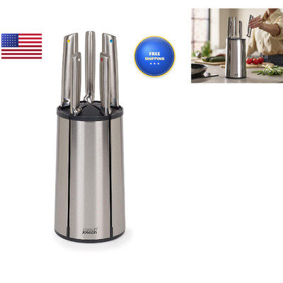 Joseph Joseph Elevate Steel Knives Carousel 5-Piece Set 10546 - Rotating Block